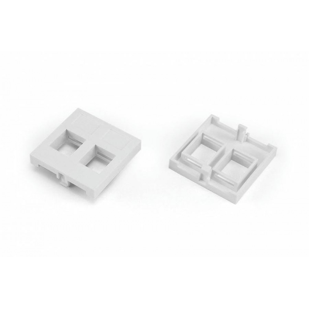 SIP2-2N-M45-45. Вставка 45x45 (аналог Mosaic) для 2х модулей формата Keystone Jack. Hyperline
