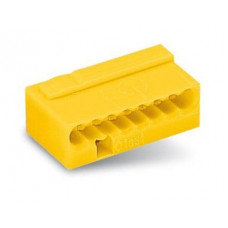 WAGO 243-508 Клемма MICRO 8-проводная желтая. Клемма для распределительных коробок. WAGO WAGO 243-508 Клемма MICRO 8-проводная желтая. Клемма для распределительных коробок. WAGO