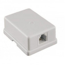 Розетка настенная RJ-11, 6P4C, 1порт (10-0305). Телефонная розетка. SUPRLAN