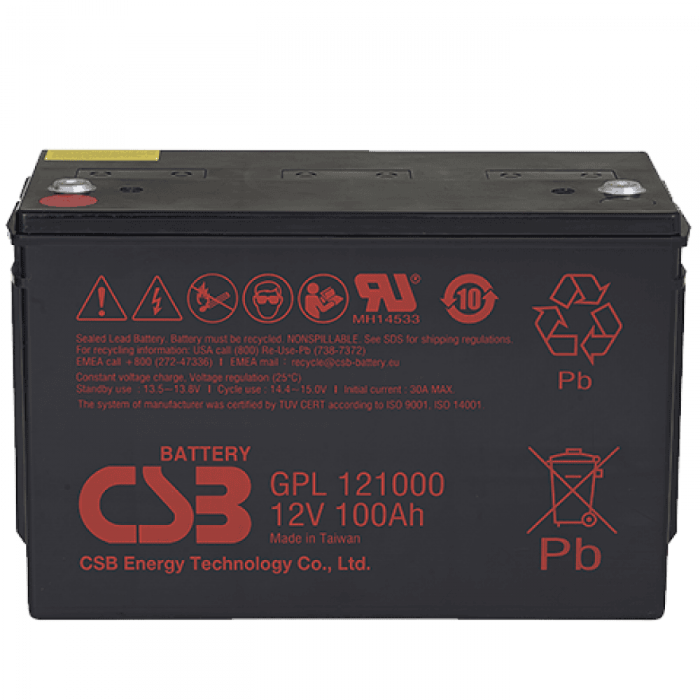 CSB GPL 121000. Аккумулятор герметичный свинцово-кислотный. CSB