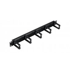 NMC-OP530HB-1U-BK-2 (2 шт). Кабельный органайзер 19 с щёточным вводом. NIKOMAX