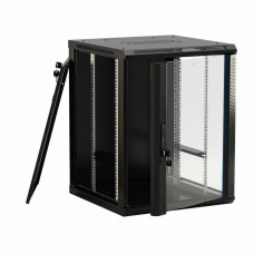 TWB-0445-GP-RAL9004. Шкаф телекоммуникационный 19 настенный 4U. Hyperline