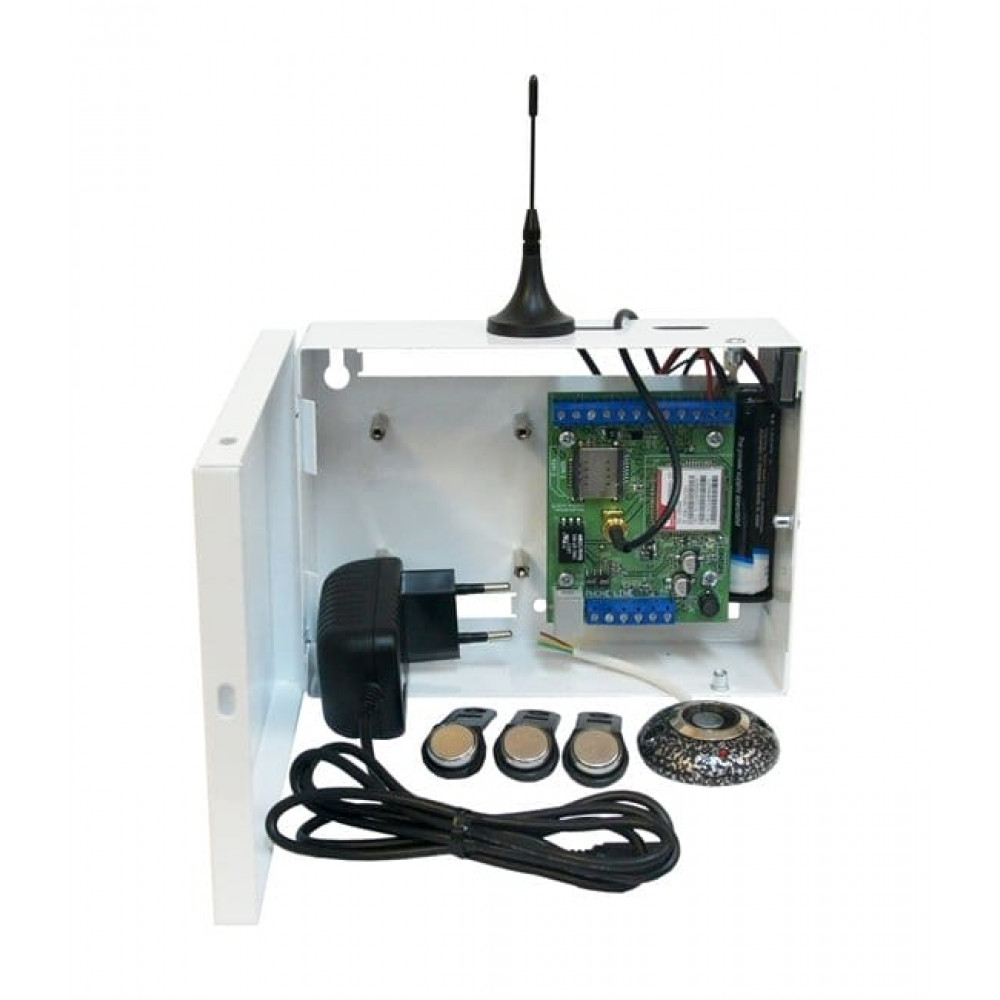 S400L-2GSM-BK12-W-li Kit Нано LAN клеммники (li-ion АКБ 2800мАч, цвет белый). Устройство оконечное объектовое приемно-контрольное c GSM и LAN коммуникаторами. Проксима