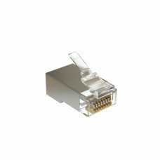 PLUG 8P8C5ES.UW (19671s). Коннектор RJ-45 под витую пару, категория 5e, экранированный, универсальный (100 шт). SYSMATRIX