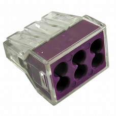 PCT-106 (11436c) (10 шт). Клемма соединительная 6-ти проводная. CABEUS PCT-106 (11436c) (10 шт). Клемма соединительная 6-ти проводная. CABEUS