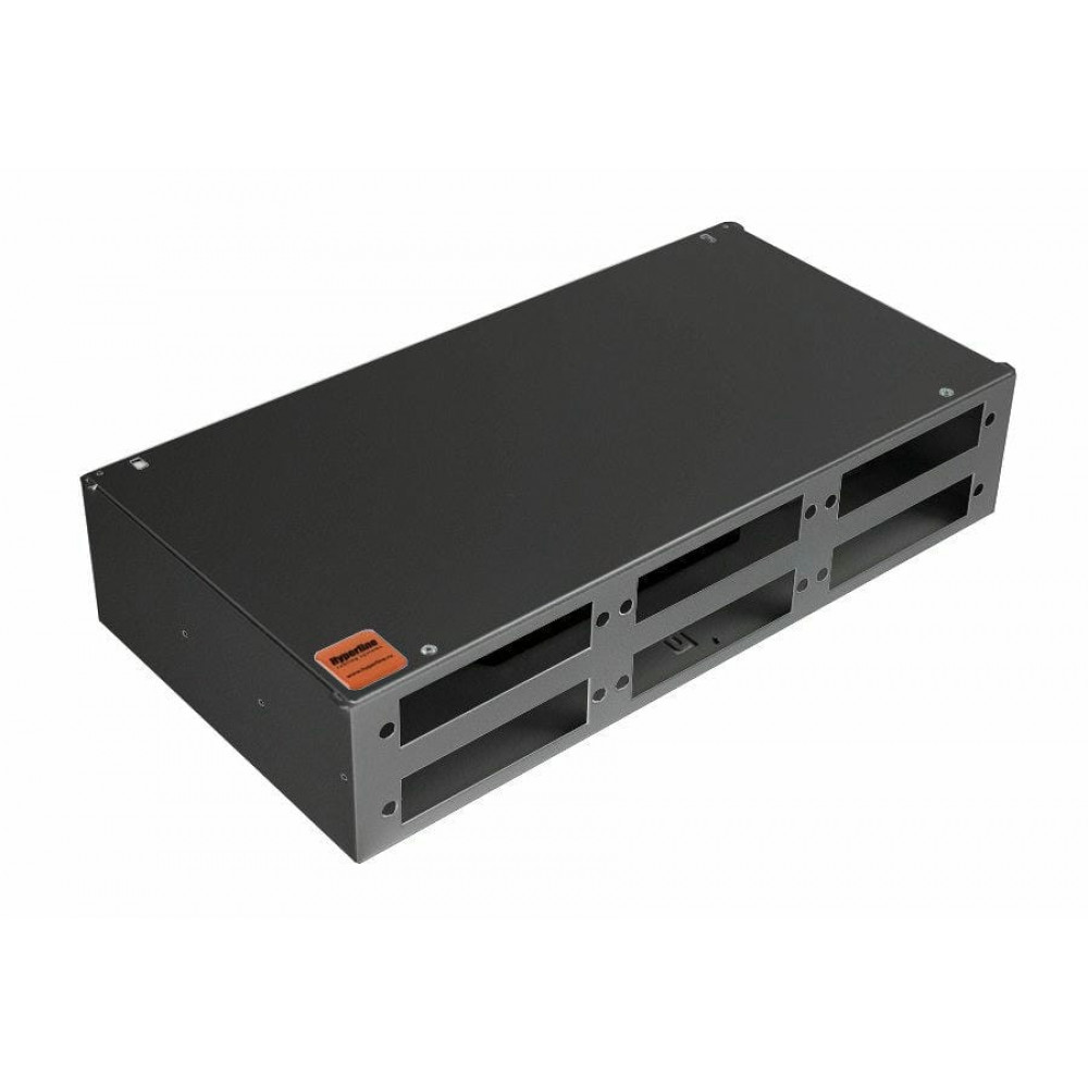FO-19R-2U-6xSLT-W140H42-48UN-BK. Кросс оптический 19. Hyperline