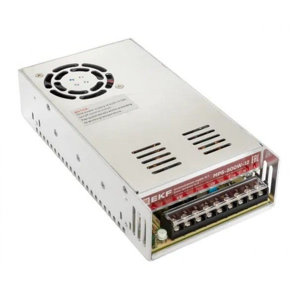 MPS-500W-12. Блок питания на монтажную панель 500Вт. EKF