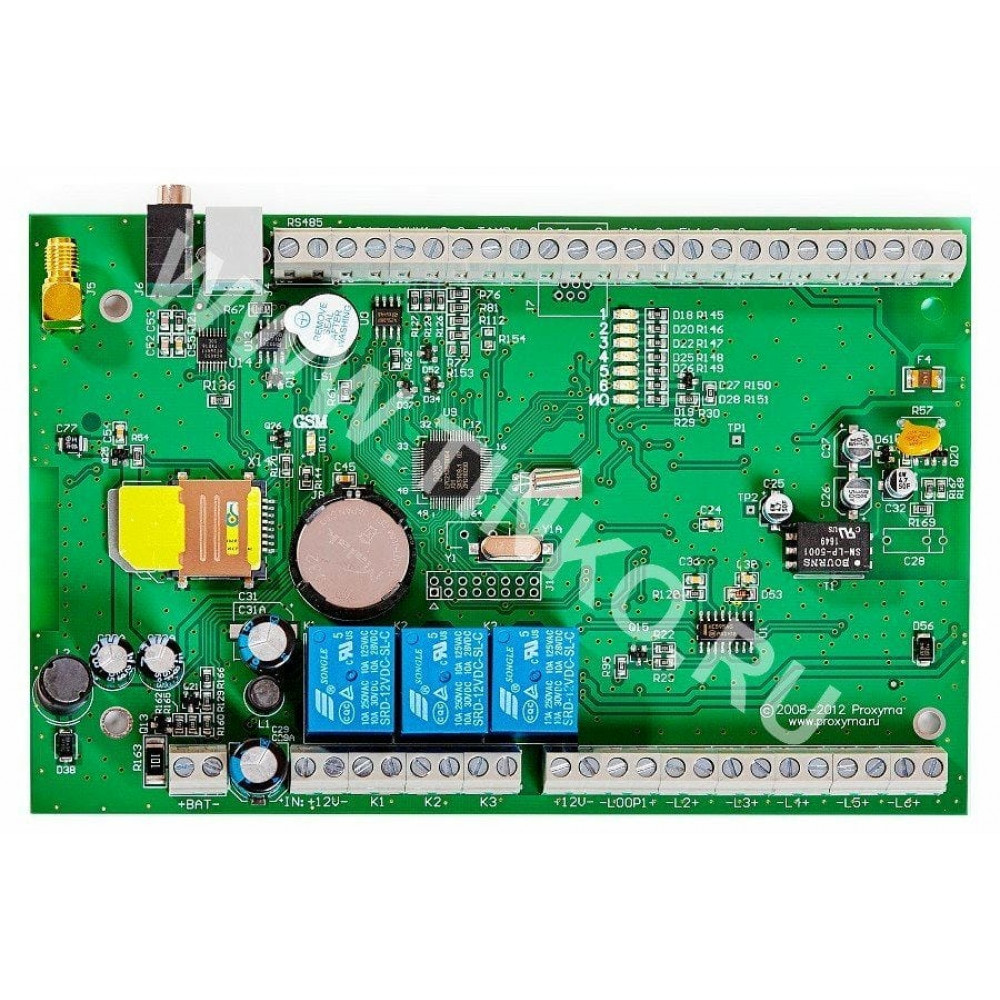 S632-2GSM-BS (плата). Устройство оконечное объектовое приемно-контрольное c GSM коммуникатором. Проксима