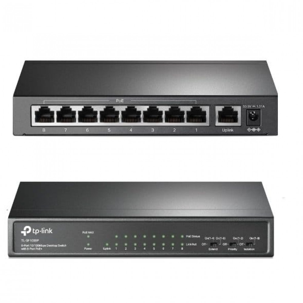 TL-SF1009P. Коммутатор 8-портовый. TP-Link