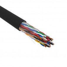 U/UTP, CAT 5е, PE, 25PR, 24AWG, OUTDOOR, SOLID, черный, РФ REXANT (01-1122-R). Кабель «витая пара» (LAN) для структурированных систем связи. Rexant