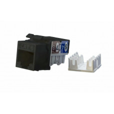 KJ9-8P8C-C6-90-BK. Вставка Keystone Jack RJ-45. Hyperline