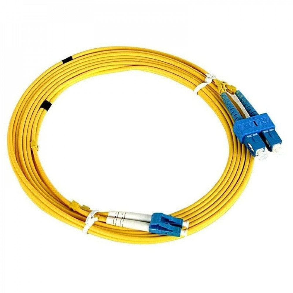 Патч-корд оптический (SM), 9/125 (OS2), LC/UPC-SC/UPC, 3мм (Duplex), LSZH, 2м (50-2477-1). Патч-корд оптический. Rexant