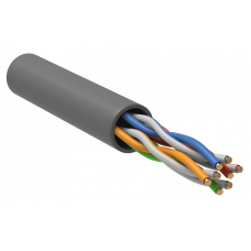 GENERICA U/UTP 5E 24AWG 4PR PVC серый (BC1-C5E04-111-100-R-G). Кабель «витая пара» (LAN) для структурированных систем связи. IEK