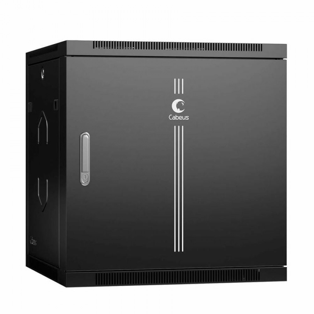 SH-05F-12U60/35m-R-BK (10757c). Шкаф телекоммуникационный 19 настенный 12U. CABEUS