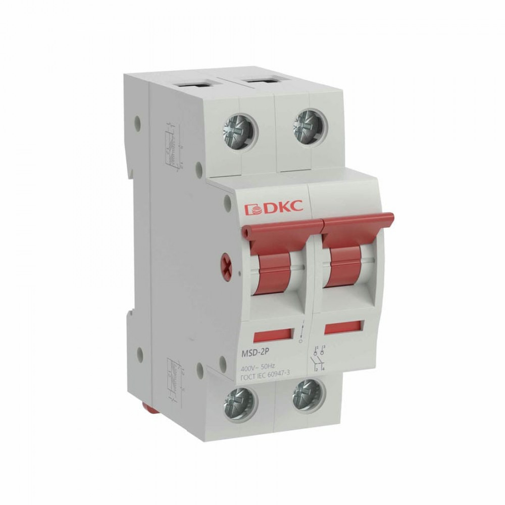 YON max MSD 2P 63А (MSD-2P63). Выключатель нагрузки. ДКС