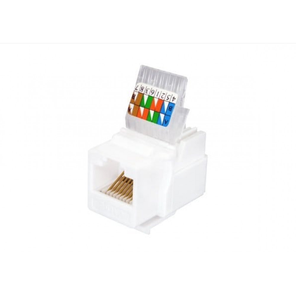 Розеточный модуль Keystone Jack 8P8C (RJ-45), UTP, Cat.5e (10-0312-1). Розеточный модуль Keystone Jack 8P8C. SUPRLAN