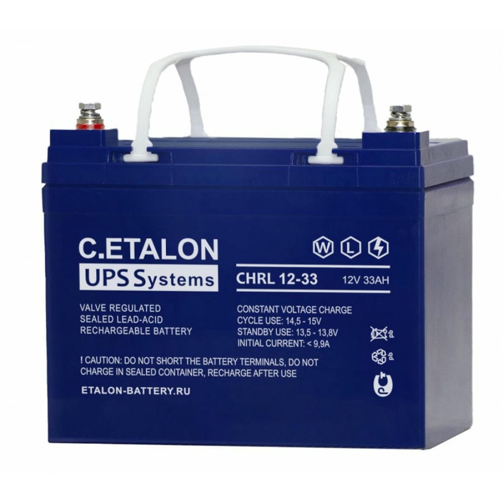C.ETALON CHRL 12-33. Аккумулятор герметичный свинцово-кислотный. ETALON