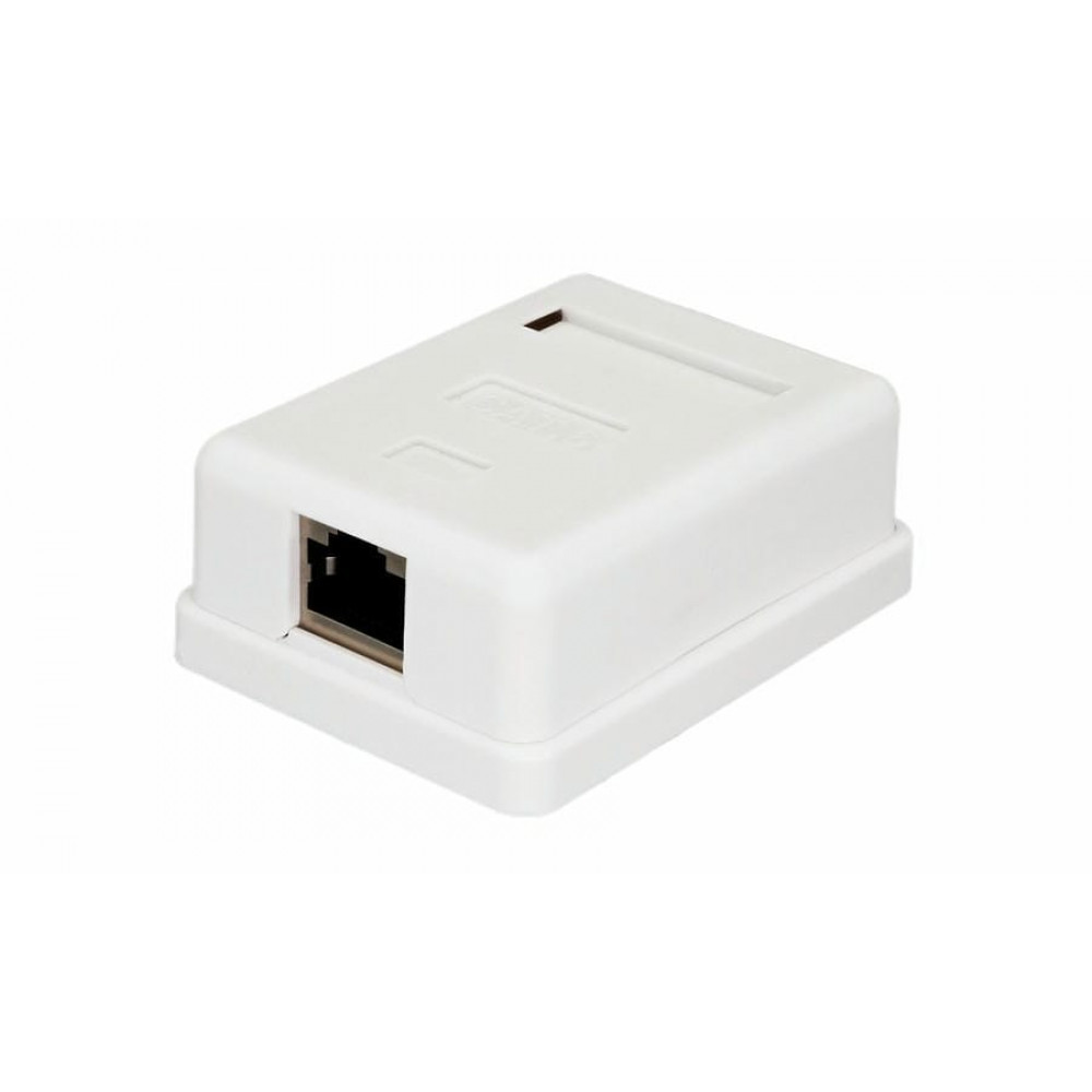 Розетка настенная RJ-45, 8P8C, Cat.6, 1 порт FTP (10-0352). Компьютерная розетка. SUPRLAN