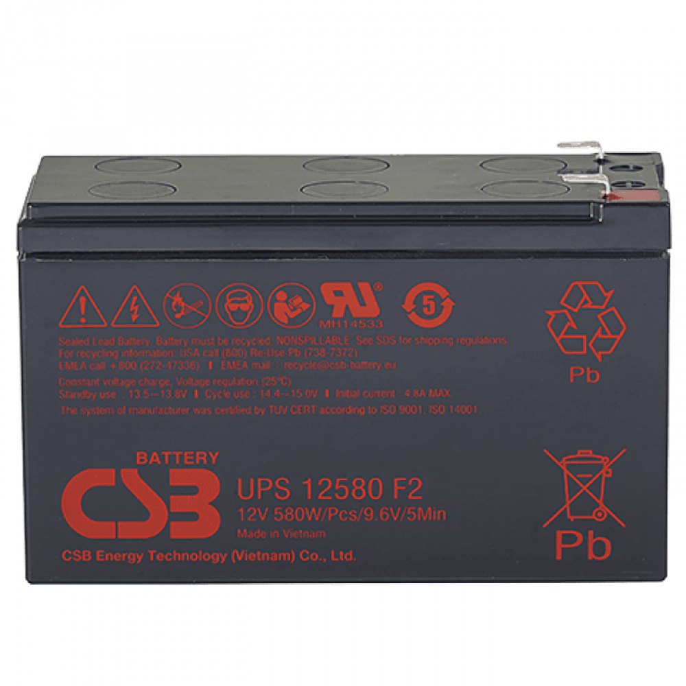 CSB UPS 12580. Аккумулятор герметичный свинцово-кислотный. CSB