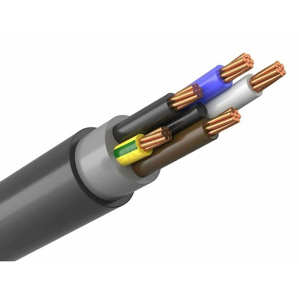 ВВГнг(А)-LSLTx 5х25 мк, заполнение (НФ-00001105). Кабель силовой, не распространяющий горение, с низким дымо- и газовыделением, низкой токсичностью. КЗ ПЕРЕСВЕТ