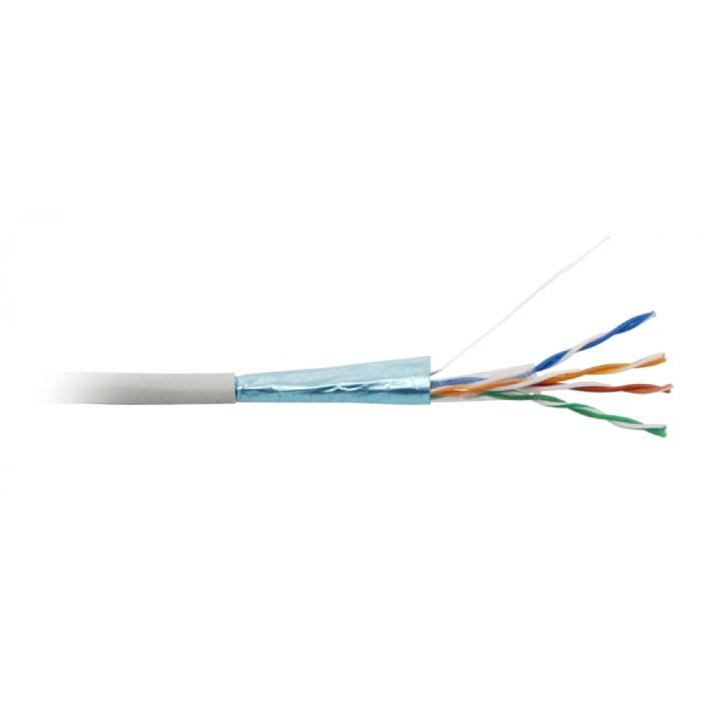 FUTP4-C5E-S24-IN-PVC-GY-305. Кабель «витая пара» (LAN) для структурированных систем связи. Hyperline