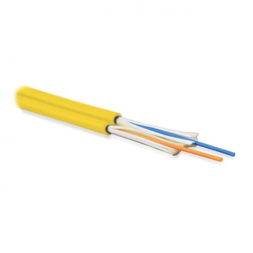 FO-D3-IN-9S-2-LSZH-YL. Кабель волоконно-оптический одномодовый. Hyperline