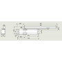 TS90 Impulse (коричневый). Доводчик для дверей весом до 80 кг, двухскоростной. dormakaba