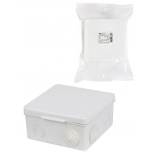 Коробка ОП 100х100х55мм, крышка, IP54, 8вх., белая (SQ1401-0923). Распаячная коробка. TDM ЕLECTRIC