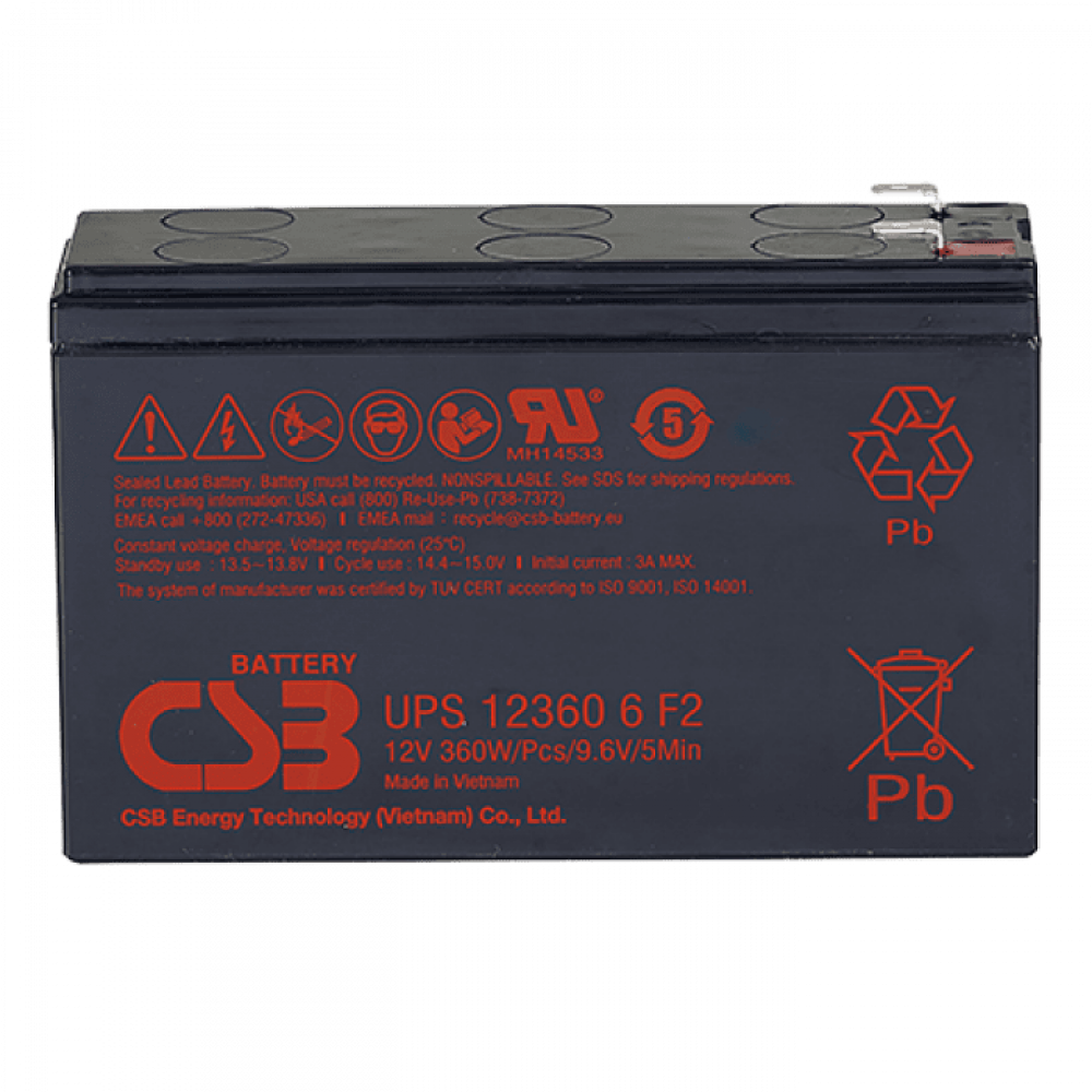 CSB UPS 123606. Аккумулятор герметичный свинцово-кислотный. CSB