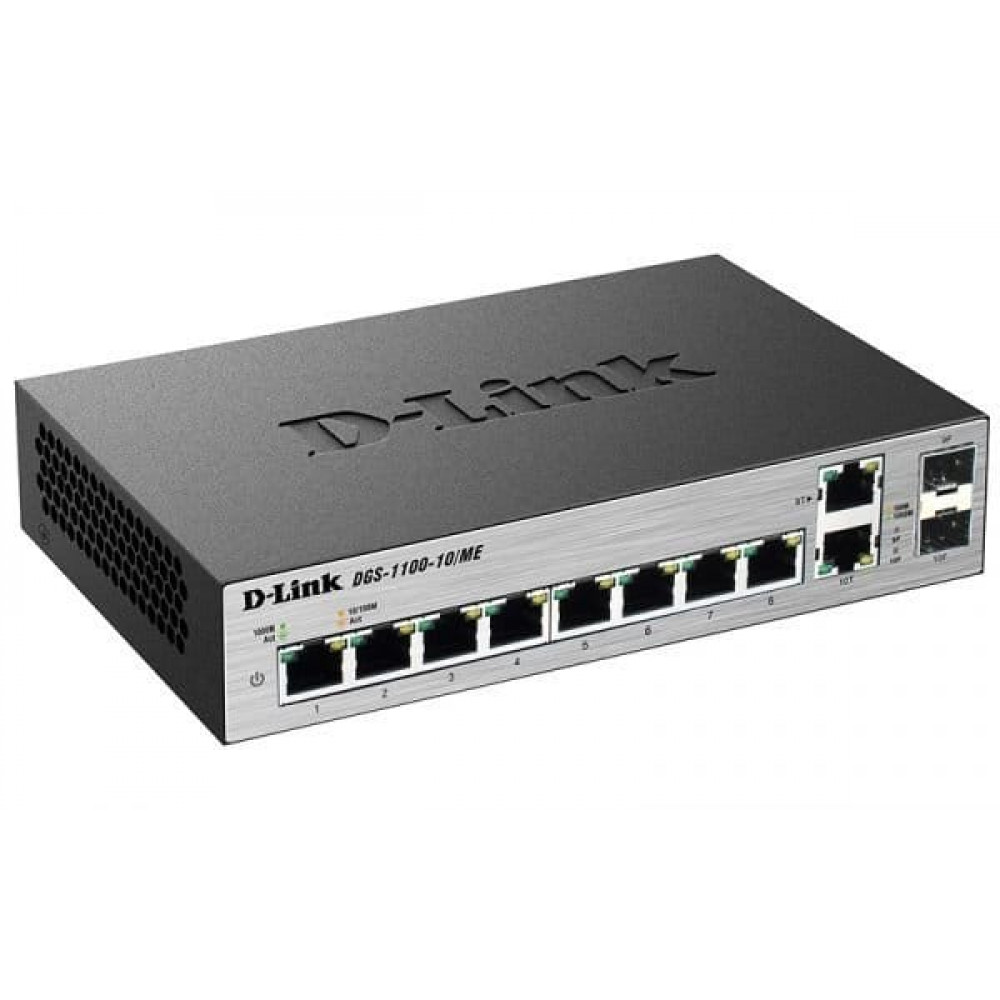 DGS-1100-10/ME/A2A. Настраиваемый коммутатор. D-Link