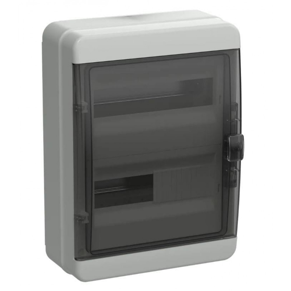 Корпус пластиковый навесной TEKFOR КМПн-24 IP65 черная прозрачная дверь (TF5-KP72-N-24-65-K03-K02). Корпус пластиковый. IEK