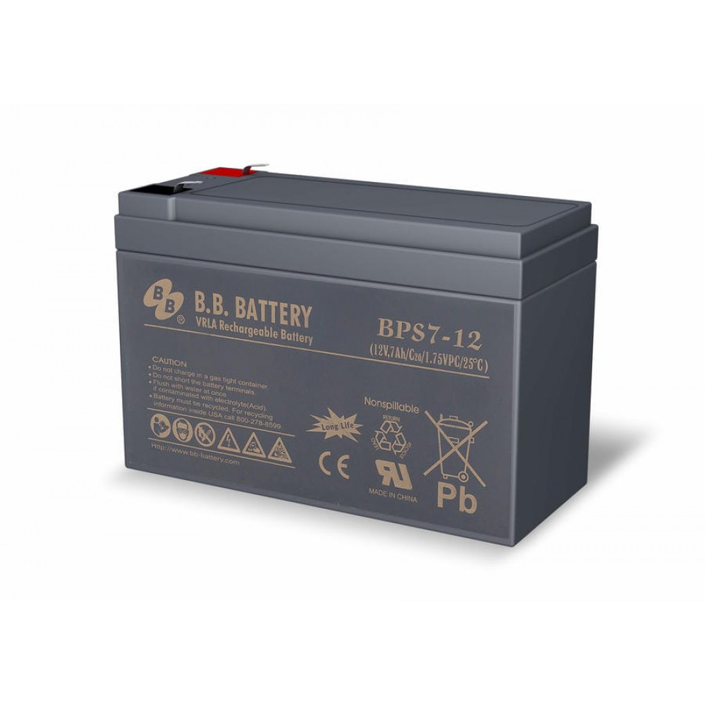 B.B. Battery BP 7-12. Аккумулятор герметичный свинцово-кислотный. B.B. Battery
