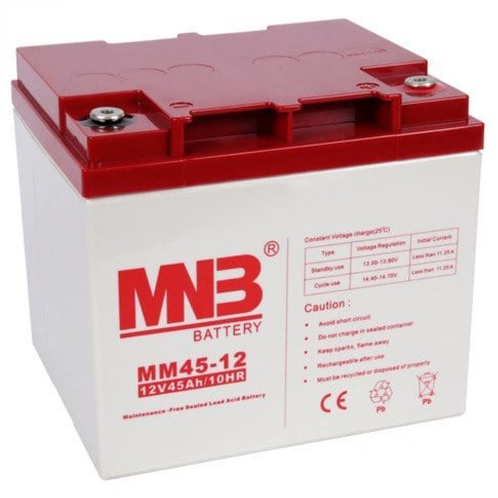 MNB MM 45-12. Аккумулятор герметичный свинцово-кислотный. MNB Battery