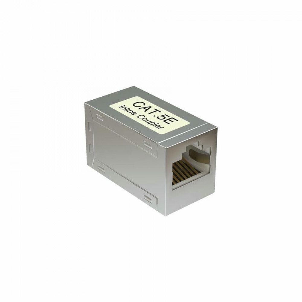 CC RJ45.5ES.WH (19667s). Проходной адаптер, RJ45-RJ45 (8p8c), категория 5е, экранированный. SYSMATRIX
