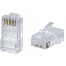 J-RJ45-8p8c-UTP-5e (201-021). Коннектор RJ-45 (8Р8С) кат.5e. ПожТехКабель