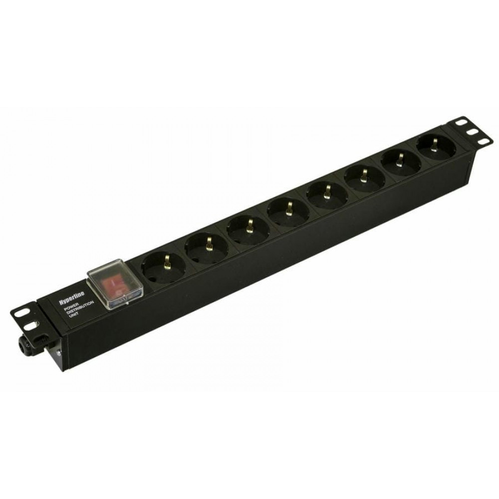 SHE19-8SH-S-CB. Блок розеток 19. Hyperline