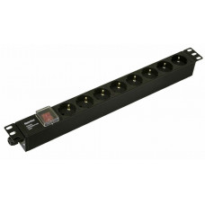 SHE19-8SH-S-CB. Блок розеток 19. Hyperline