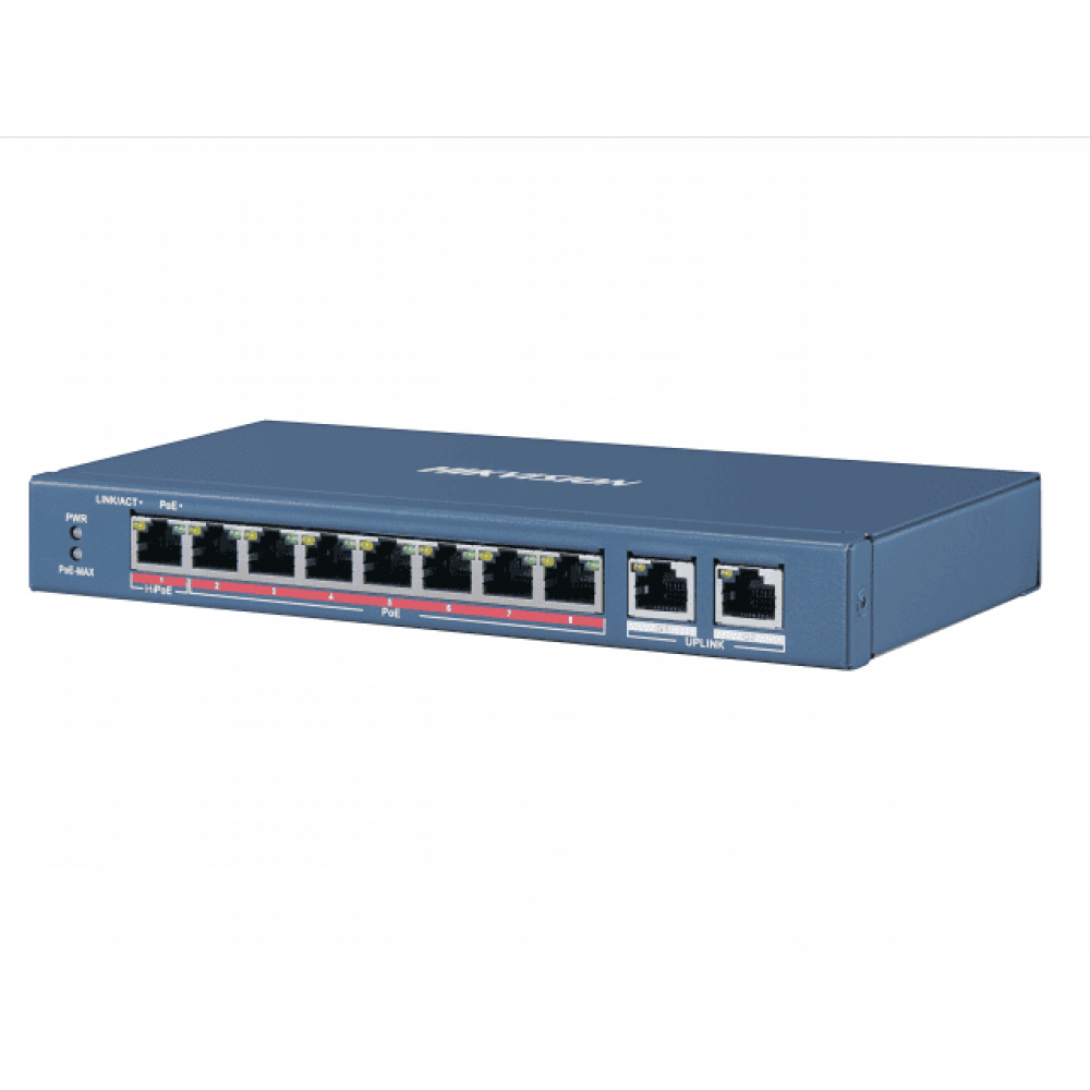 DS-3E0310HP-E. Коммутатор с питанием POE. Hikvision