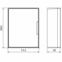 Щиток настенный с дверцей 24 модуля белый FRAME с 4 шинами PEN (F24W1WT). Щиток настенный. ДКС