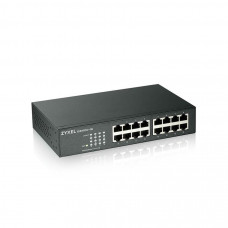 GS1100-16-EU0103F. Коммутатор 16xGE, rack 19, бесшумный. ZYXEL