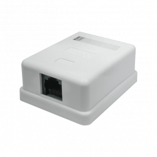 Розетка настенная RJ-45, 8P8C, Cat.5e, 1 порт UTP (10-0307). Компьютерная розетка. SUPRLAN