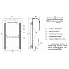 Монтажная панель для ST/MKF-25. Монтажная панель. VIZIT