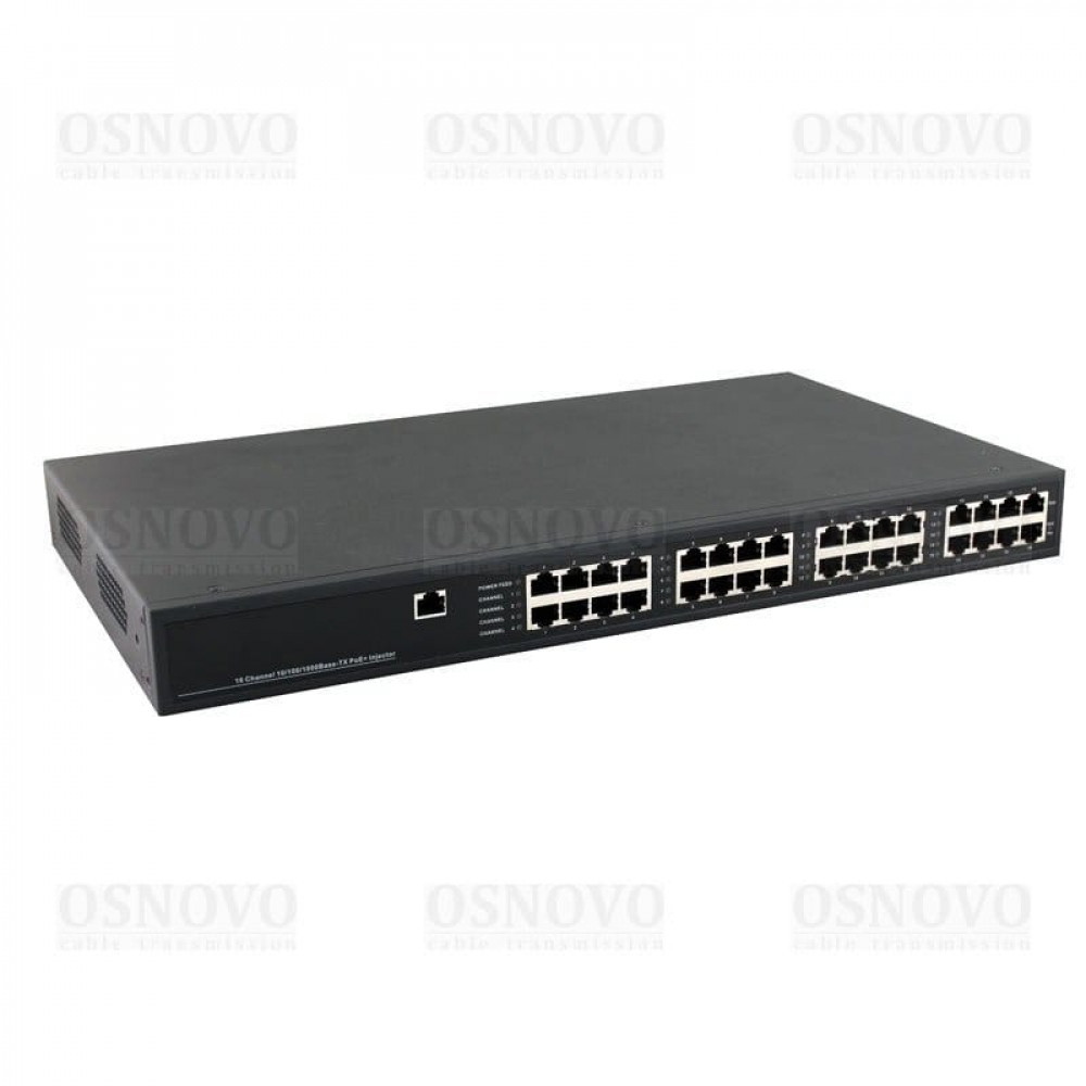 Midspan-16/250RGM. Инжектор PoE. OSNOVO