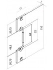 Планка ответная<br /> O&C F 62 Inox