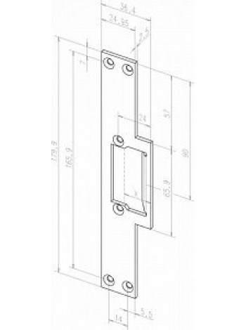 Планка ответная<br /> EFF-EFF 16940-01