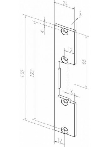 Планка ответная<br /> EFF-EFF 68935-01