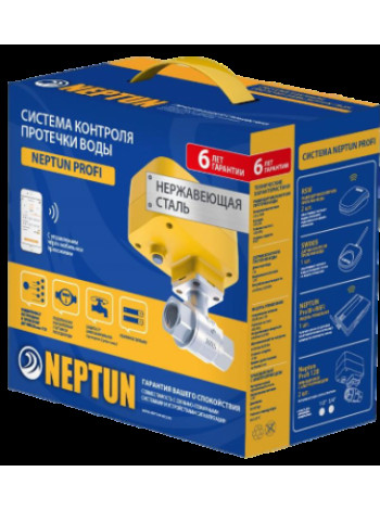 Комплект защиты от протечки воды беспроводной<br /> Neptun PROFI WiFi 3/4