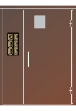Дверь подъездная<br /> VIZIT-ДСНМЦ-12-Пр(Лв)-С1