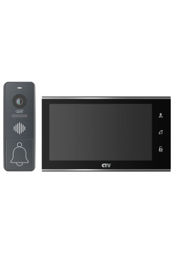 Комплект видеодомофона<br /> CTV-DP4707IP (черный)